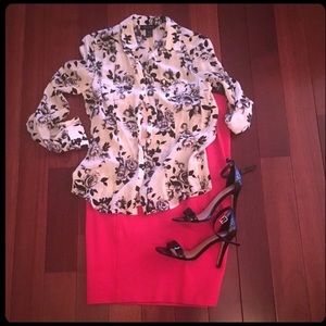 WHBM GORGEOUS SILK BLOUSE, 8